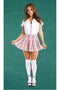 TEACHERS PET 3 PCS PINK PRIVATE SCHOOLGIRL COSTUME