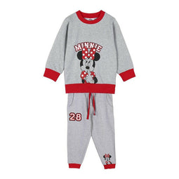 Joggingpak voor kinderen Minnie Mouse Grijs Maat 4 Jaar