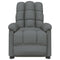 Fauteuil verstelbaar stof donkergrijs