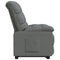 Fauteuil verstelbaar stof donkergrijs