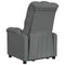 Fauteuil verstelbaar stof donkergrijs