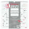Muurkalender Finocam CHIC Wit Papier 2025 30 x 30 cm