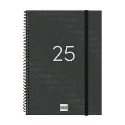 Agenda Finocam YEAR Zwart A5 15,5 x 21,2 cm 2025