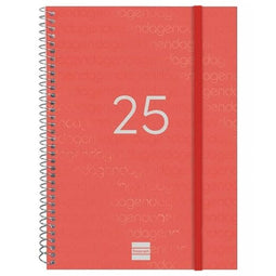 Agenda Finocam YEAR Rood A5 15,5 x 21,2 cm 2025