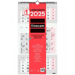Muurkalender Finocam Papier 2025 23,6 x 43 cm