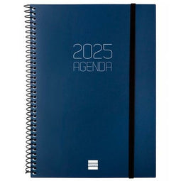 Agenda Finocam OPAQUE Blauw A5 15,5 x 21,2 cm 2025