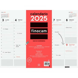 Tafelkalender Finocam Papier 42 x 31 cm 2025 Weekoverzicht