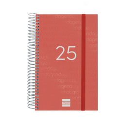 Agenda Finocam YEAR Rood 11,7 x 18,1 cm 2025
