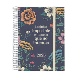 Agenda Finocam DESIGN COLLECTION A5 15,5 x 21,2 cm 2025 Gebloemd