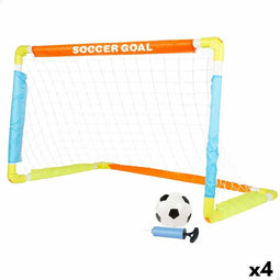 Voetbaldoel Colorbaby 100 x 60 x 60 cm (4 Stuks)
