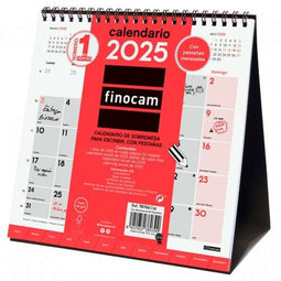 Tafelkalender Finocam Papier 19 x 19 cm 2025