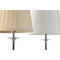 Bureaulamp Home ESPRIT Wit Beige Metaal 25 W 220 V 20 x 20 x 43 cm (2 Stuks)
