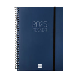 Agenda Finocam OPAQUE Blauw A5 15,5 x 21,2 cm 2025