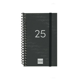 Agenda Finocam YEAR Zwart Mini 7,9 x 12,7 cm 2025