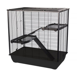 INTER-ZOO Frodo + Plastic Black - kooi voor een hamster