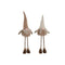 Kerstversiering Home ESPRIT Bruin Beige Kabouter 30 x 18 x 65 cm (2 Stuks)