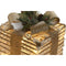 Kerstversiering DKD Home Decor Wit Gouden Natuurlijk 25 x 25 x 25 cm (3 Onderdelen)