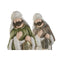 Kerststal set Home ESPRIT Wit Groen Grijs Magnesium 27,5 x 11 x 60 cm (2 Stuks)