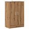 Schoenenkast 60x35x92 cm bewerkt hout artisanaal eikenkleur