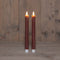 Anna's Collection - B.O. 2Pcs 3D Wick Antique Pink Taper Candle 23 cm Rustic Wax