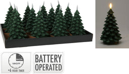 Nampook - Ledkaars kerstboom 17 cm d groe kerstversiering