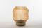 Anna's Collection - Lantern Glass 16X17Cm Amber With Golden Base Led Bulb 2