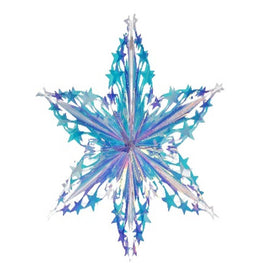 kersten - Ornament Snowflake Plastic Iridescent 60cm