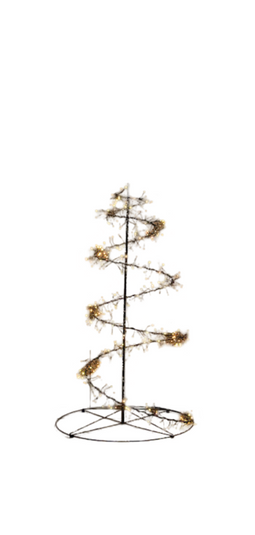 Anna's Collection - Boom swirl cluster 480led ip44 trafo met timer en dimmer hoogte 1.2 m warm wi...