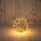 Anna's Collection - Bal metaal 200led flash ip44 trafo met timer d18 cm classic warm