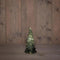 Anna's Collection - Kerstboompje glas led op batterij met timer 20x10 cm groen