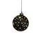 Anna's Collection - Kersthanger bal glas gouden binnenkant met sterren 10led warm wit op batterij...
