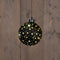 Anna's Collection - Kersthanger bal glas gouden binnenkant met sterren 10led warm wit op batterij...