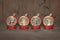 Anna's Collection - Bal met glitterwater led op batterij 13x9 cm 4 assorti in display warm wit