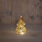 Anna's Collection - Kerstboompje glas led op batterij met timer 12.5x8 cm goud