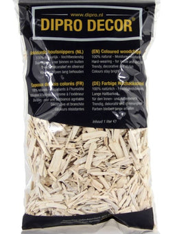 2 stuks - Dipro - Houtsnippers A01 Wit 1 liter