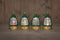 Anna's Collection - Boom met glitterwater led op batterij 15.5x9 cm 4 assorti in display warm wit