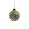 Anna's Collection - Kersthanger bal glas diamant patroon 8led warm wit op batterij met timer d10...