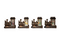 Anna's Collection - Trein met glitterwater led op batterij 11.5x8.5 cm 4 assorti in display warm wit