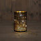Anna's Collection - Cylinder Glass Baroque Black/Gold 10X15Cm / 8Led Warm W