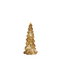 Anna's Collection - Kerstboompje glas led op batterij met timer 25x11 cm goud