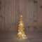 Anna's Collection - Kerstboompje glas led op batterij met timer 25x11 cm goud