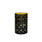 Anna's Collection - Cylinder glas gouden binnenkant met sterren 8led warm wit op batterij met tim...