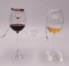 Nampook - Wijnglas hangdeco 10 cm 2ass kerstversiering