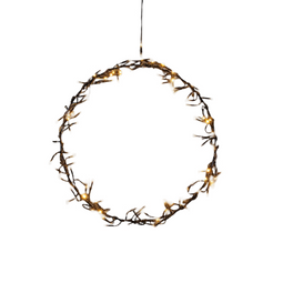 Anna's Collection - Krans cluster 120led ip44 trafo met timer en dimmer diameter 36 cm warm wit/c...