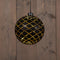 Anna's Collection - Kersthanger bal glas gouden binnenkant met diamant patroon 12led warm wit op...