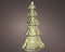 Lumineo - Micro LED boom binnen dia15-H29.5cm green/warm white