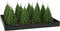 Nampook - Ledkaars kerstboom 17 cm groen kerstversiering