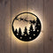Anna's Collection - B.O. Metal Wall Art Santatrees 35 cm 60Led Warm White