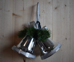 Hortus - Klokken zilver met zilver strik en deco