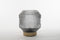 Anna's Collection - Lantern Glass 16X17Cm Grey With Golden Base Led Bulb 2X